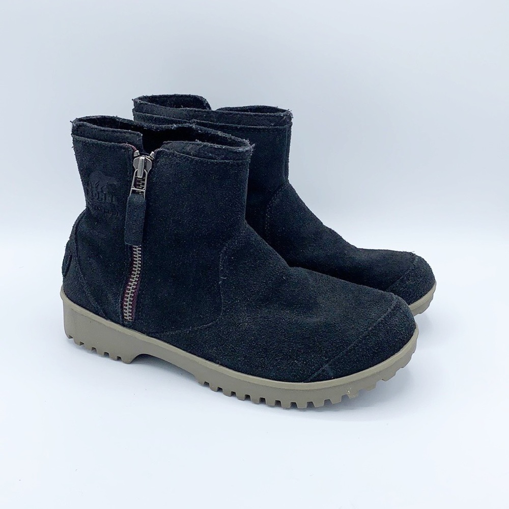 Sorel ✔️ Women’s Explorer Suede Winter Snow Boot Ankle Zip Boot